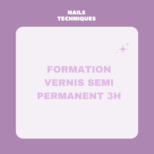 FORMATION VERNIS SEMI PERMANENT 3H